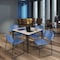 Regency Kahlo Square Table & Chair Sets, 42 W, 42 L, 29 H, Wood, Metal, Polypropylene Top, Maple TPL4242PLBK44BE - alternate 4